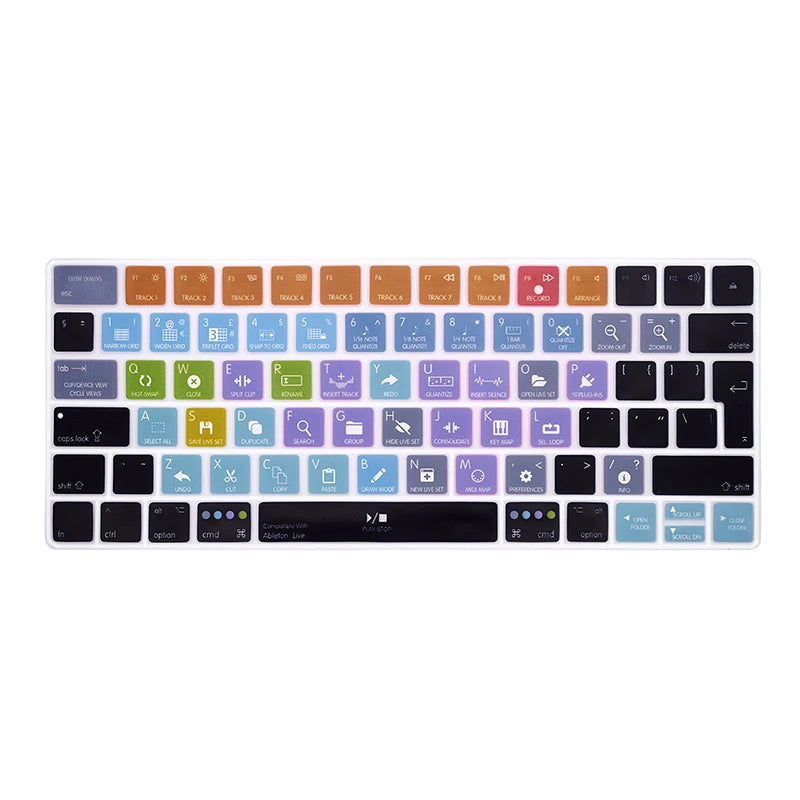 HRH Shortcut Hotkey Silicone Keyboard Cover EU Layout For Apple iMac Wireless Magic Keyboard 2nd Gen MLA22LL/A Model A1644